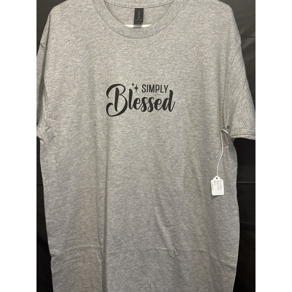 Simply Blessed Gray Graphic T-Shirt